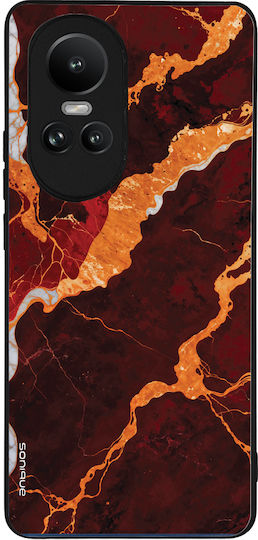 Калъф Sonique Marble Series за Oppo Reno10 5G Червен