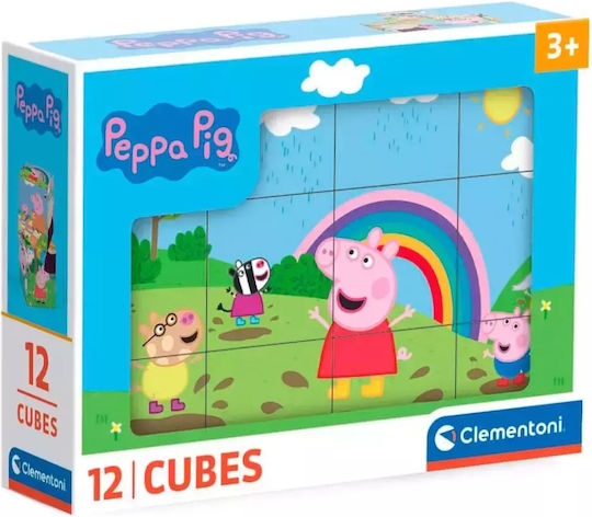 Clementoni 41195 Puzzle Cubes 12pcs Peppa Pig Age 3+ 158167 8005125411955