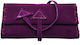 PO.S Lederne Tabaktasche Lila mit Verschluss 16.5x7.5cm