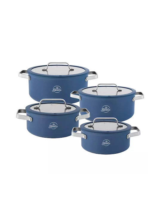 La Bonita Set de oale din aluminiu cu strat ceramic 8buc