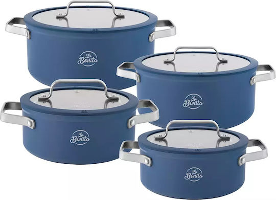 La Bonita Aluminum Pots Set 8 Pieces