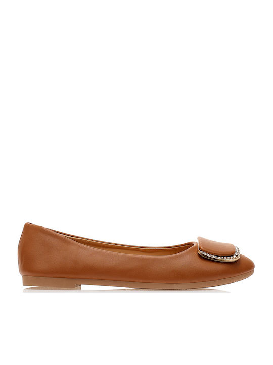 Tsoukalas Damen Ballerinas Braune