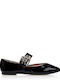 Women's Ballerina Shoes In Black Patent Leather