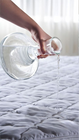 Pucioasa Waterproof Half-Double Mattress Cover White 120x200cm