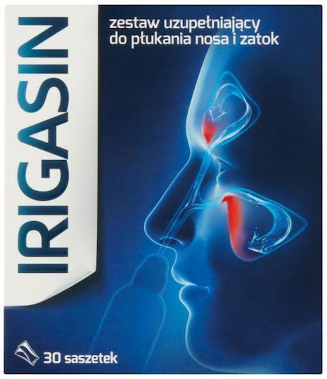 Irigasin Irigasin Supplementary Set Rinsing Nose Sinuses 30 Sachets