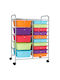 Drawers Storage Made of Metal & Plastic L63xW37xH87cm