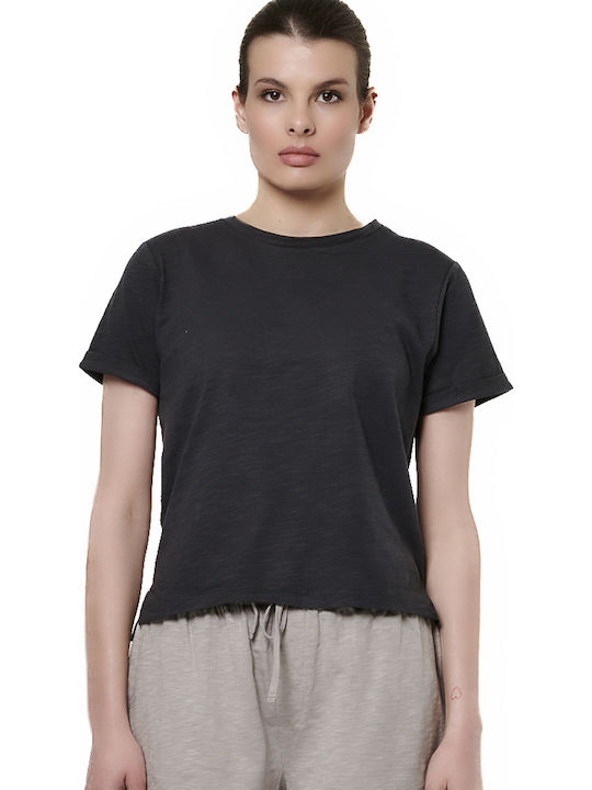 Body Action Slub Textured Γυναικείο Oversized T...