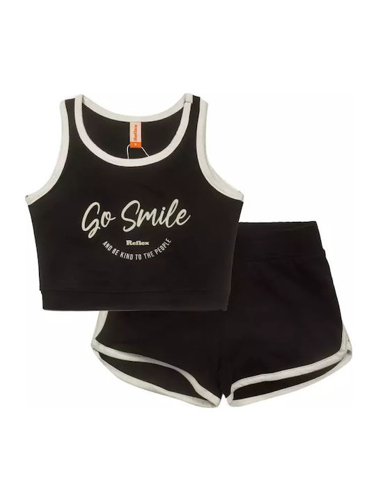Kinder-Set mit Shorts Sommer 2Stück Black