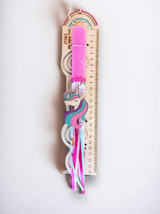 Easter Candle Unicorn Round Scented Handmade And With Box Unicorn 28cm
