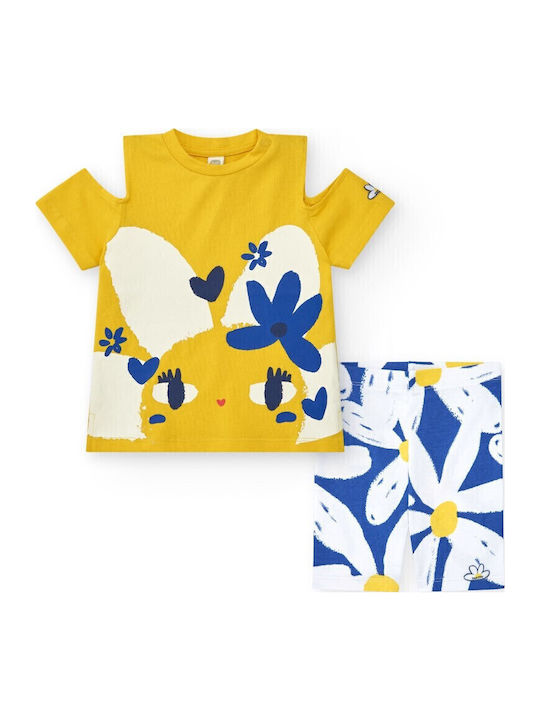 Kinder-Set mit Leggings Sommer 2Stück Gelb