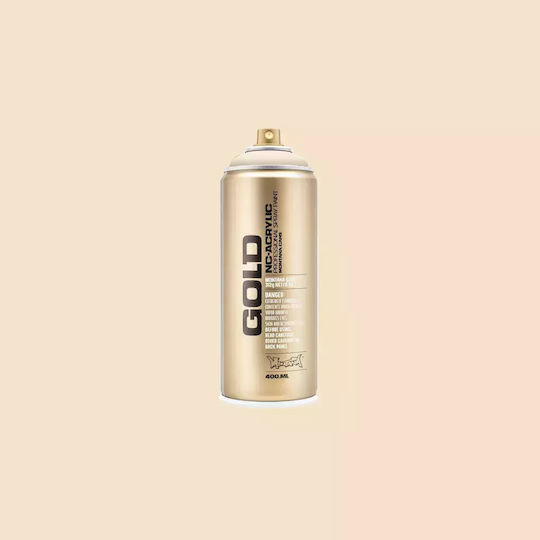 Montana Cans Spray Paint Acrylic with Metallic Effect Gold G1410 Latte 400ml