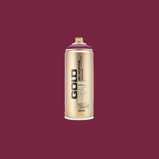Montana Cans Spray Paint Acrylic with Metallic Effect Gold G4040 Powder Pink 400ml