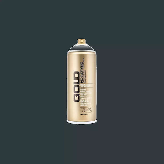 Montana Cans Spray Paint Acrylic with Metallic Effect Gold G7070 Stealth 400ml