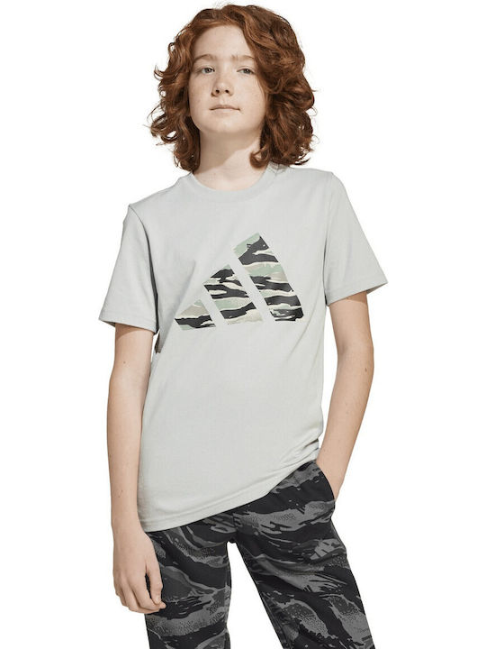 Παιδικό T-shirt Γκρι Camo Graphic