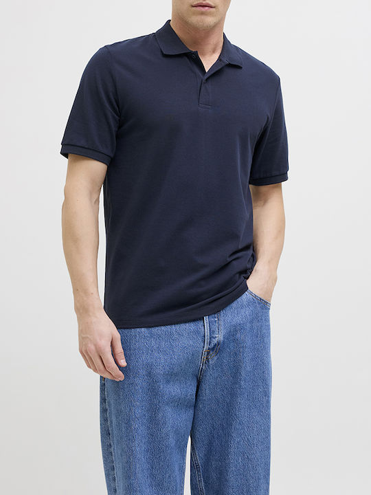 Jack & Jones Polo T-shirt Μπλε Σκούρη