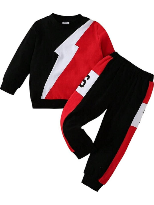 Kinder Sweatpants Set - Jogginganzug Red/Black 2Stück