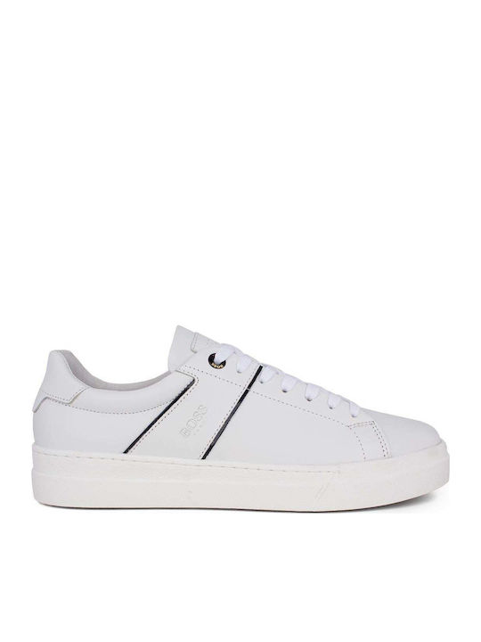 Boss Shoes Ανδρικά Sneakers Λευκά
