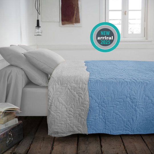 Go Smart Home Coverlet Queen Size Light Blue-Grey 220x240cm