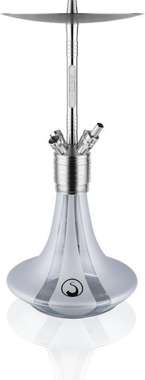 Steamulation Ναργιλές Μονός Silver 51cm