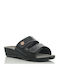 Flache Sandalen für Damen Anatomisch in Schwarz Farbe