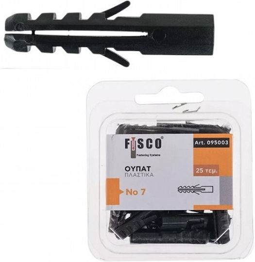 Fisco No 6 Black Plastic Wall Plugs