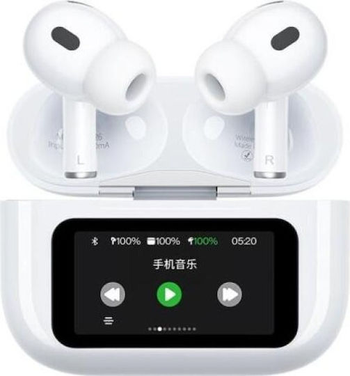 WK WS-26 In-ear Bluetooth Handsfree Căști cu Carcasă de Încărcare Alb