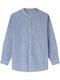 Παιδικό Πουκάμισο Μακρυμάνικο Azzurro Blue Chestley