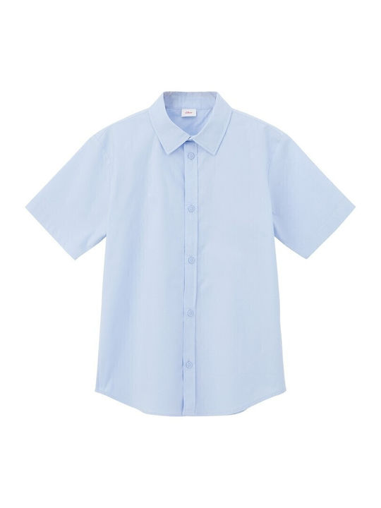 Kids Shirt Short Sleeve Light Blue