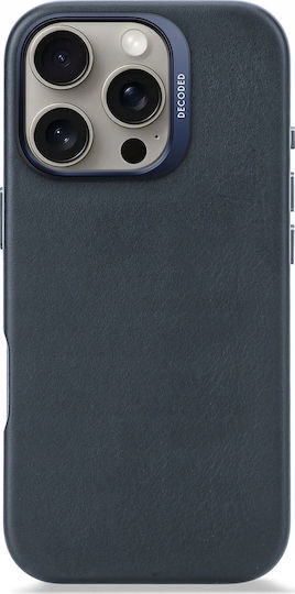 Decoded Back Cover Δερμάτινο 1mm Navy Μπλε (iPhone 16 Pro)