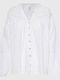 Long Sleeve Women's Cotton Shirt White