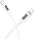 Borofone USB-C to Lightning Cable 27W Λευκό 1m (2411)