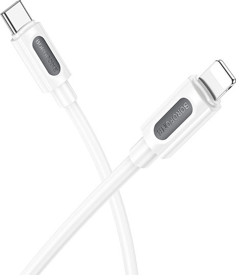 Borofone USB-C to Lightning Cable 27W Λευκό 1m (2411)