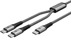 Goobay USB-C Kabel 2x USB-C 75739 60W 480Mbps 1,5m Grau