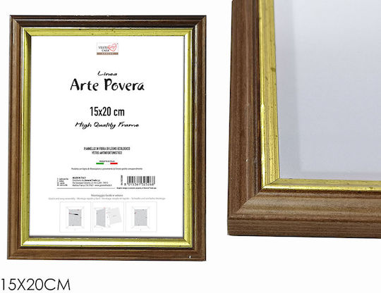 General Trade Κορνίζα Ξύλινη 15x20 Εκ Καφέ-χρυσό