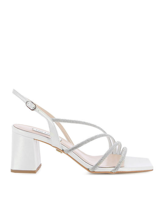Guy Laroche Leder Sandalen Weiß