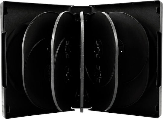 MediaRange Discs DVD Box with 12 Trays Black