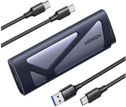 Ugreen Θήκη για Σκληρό Δίσκο M.2 SATA III NVME με σύνδεση Type-C σε Γκρι χρώμα
