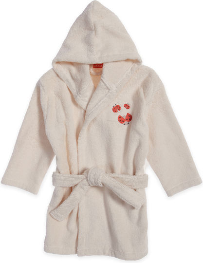 Nef-Nef Homeware Бебешко пончо Худи Lady Bug Ecru