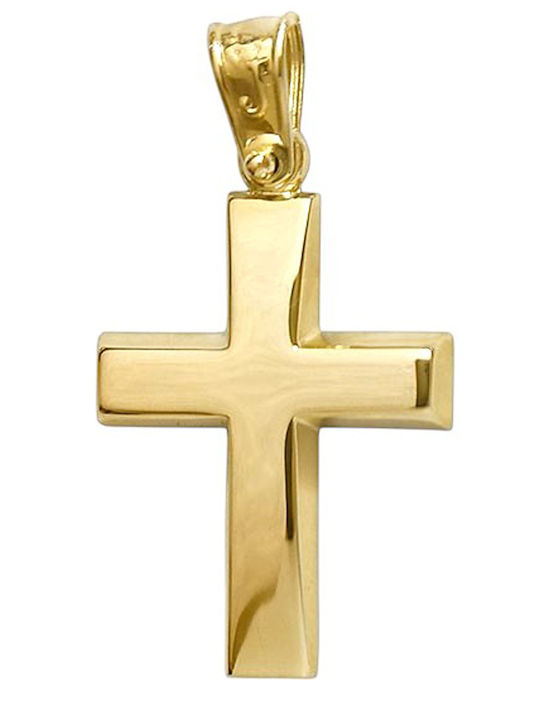 Goldjewels Men's Gold Cross 9K