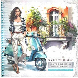 Μπλοκ Ζωγραφικής Sketchbook 200x200mm 40φ Γυνάικα