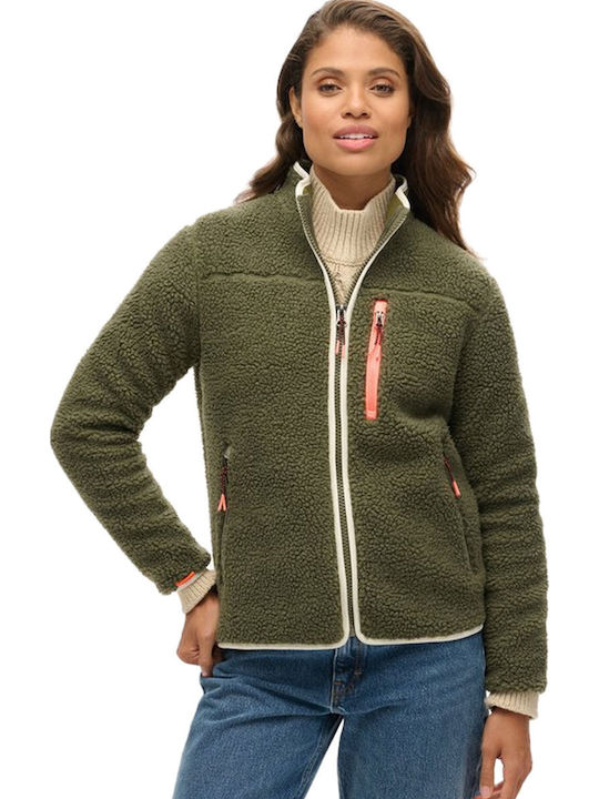 Superdry Women's Cardigan Dusty Olive Green