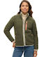 Fleece Damen Jacke Dusty Olive Green