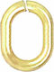 Connector Oval Ring Gold 9k 4.70x6.70mm