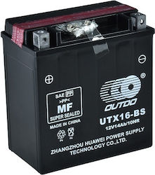 Outdo Motorradbatterie YTX16-BS mit Kapazität 14Ah