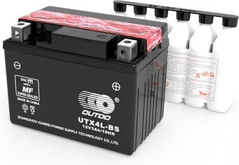 Outdo Затворен тип Мотоциклетна батерия YTX4L-BS с капацитет 3Ах