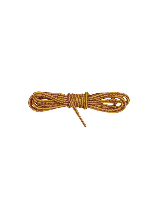 Bergal Trekking Laces Reddish-brown/yellow 120cm Round Thick Hiking Shoelaces Braided Colors Reddish-brown Yellow 120 cm