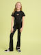 Kids' Set with Leggings Summer 2pcs Black Adrelanine