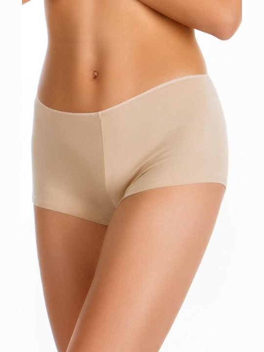 Minerva Modal Fimelle Γυναικεία Boxer 2Pack Μπεζ