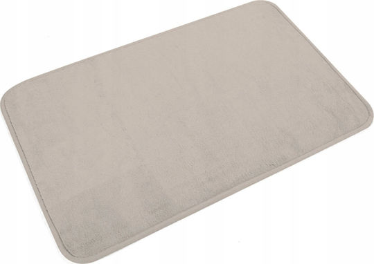 Douceur d'Intérieur Rutschfest Badematte Rechteckig Taupe 45x75cm