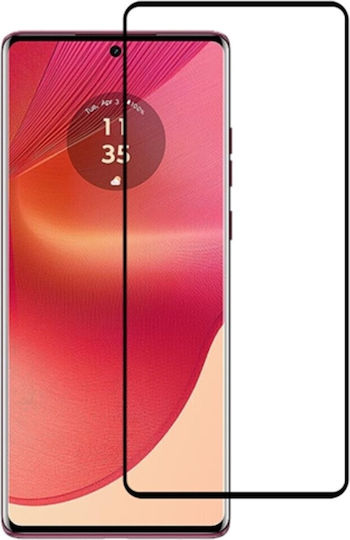 Цялостно закалено стъкло Motorola Moto Edge 50 Fusion Черно